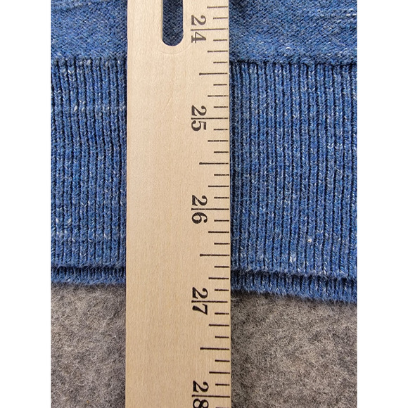 J Crew Factory Sweater Mens XL Blue Knit Crew Neck Pullover Casual Classic - Picture 8 of 8